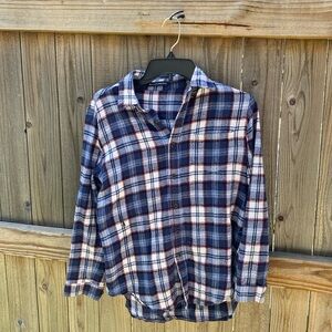 Brandy Melville blue flannell